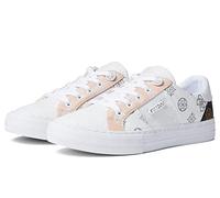 Guess Loven, Scarpe da Ginnastica Donna, Bianco Rosa 680, 40 EU