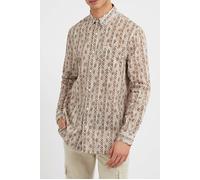 GUESS Ls Collins Aop Shirt Beige Bohemian Print Taglia: S | Camicie Casual Outlet | Uomo | Marrone