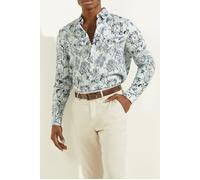 GUESS Ls Italian Collar No Blue Light Woods Taglia: 46 | Camicie Casual Outlet | Uomo | Blu