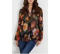 GUESS Ls Josette Top Peony Charm Print Bl Taglia: M | Cappotti Outlet | Donna |