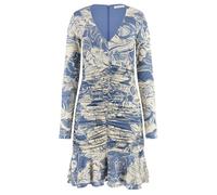 GUESS Ls Lillian Dress Rose River Print Blu Taglia: L | Abiti Mini Outlet | Donna | Rosa