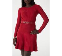 GUESS Ls Rib Pleated Paige Siren Red Taglia: XS | Outlet | Donna | Rosso