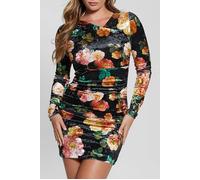 GUESS Ls Tess Velvet Dress Peony Charm Print Bl Taglia: L | Abiti Mini Outlet | Donna |