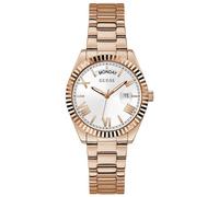Guess Luna GW0308L3 Women’s 36 mm Quartz Watch - Rose Gold Stainless Steel, White Dial, Day & Date