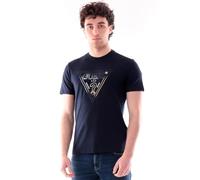 Guess M6GI11K2992 Cn Ss Triangle Hd Mu - Maglietta da uomo, blu navy, XL