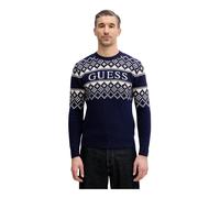 Guess - Maglieria Girocollo - - Knitwear - Uomo - Blu - 2XL
