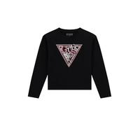 GUESS Maglietta a Maniche Lunghe per Bambine e Ragazze Nero 12 Anni (152cm)