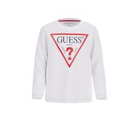 GUESS Maglietta a Maniche Lunghe per Bambini e Ragazzi Bianco