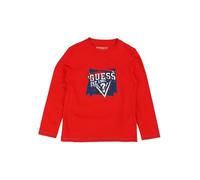 Guess Maglietta a Maniche Lunghe per Bambini e Ragazzi Rosso 4 Anni (104cm)