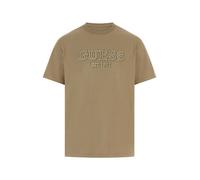 GUESS Maglietta beige scuro / bianco Uomo GUESS S