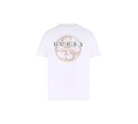 GUESS Maglietta beige / verde scuro / bianco Uomo GUESS XL
