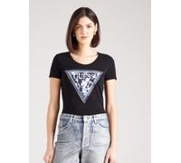 GUESS T-Shirt Donna Triangle Flower Tee Nero ES25GU12 W5RI00J1314 JBLK XS