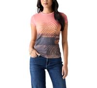 Guess Maglietta da donna a maniche corte Beach Sunset R3 Sub, Pesca Corallo Multi, XL