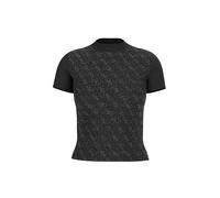 Guess Maglietta da Donna a Maniche Corte con Collo Alto, 4 g, Nero Corvino, XL