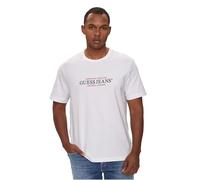 Guess, Maglietta da Uomo American Tradition, Bianco, L