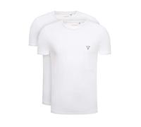 GUESS Maglietta da Uomo, Bianco, L