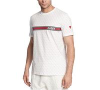 GUESS Maglietta Eco Jamey Quatro G T-Shirt, 4g AOP Bianco Puro, L Uomo