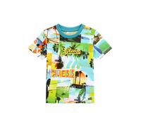 GUESS - Maglietta ecologica a maniche corte per bambino, Estate tropicale, 3 anni