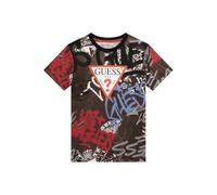 GUESS Maglietta Ecologica a Maniche Corte, per Bambino, Street Graffiti, 10 Anni