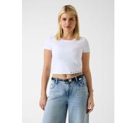 GUESS Maglietta 'Elisabette' argento / bianco Donna GUESS S