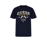 GUESS Maglietta 'FLAGS AND CORD' navy / giallo / bianco Uomo GUESS M