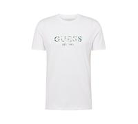 GUESS Maglietta grigio scuro / verde / bianco Uomo GUESS XXL