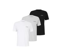 GUESS Maglietta grigio sfumato / nero / bianco Uomo GUESS S