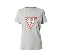 GUESS Maglietta grigio sfumato / rosso acceso / nero / bianco Donna GUESS XS grigio sfumato / rosso acceso / nero / bianco