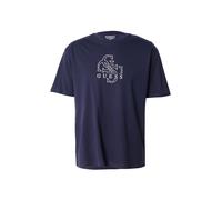 GUESS Maglietta navy / bianco naturale Uomo GUESS M navy / bianco naturale