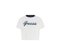 GUESS Maglietta navy / blu ciano / bianco Donna GUESS XXL