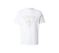 GUESS Maglietta oro / grigio / bianco Uomo GUESS S