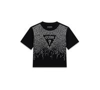 GUESS Maglietta per Bambine e Ragazze Nero 12 Anni (152cm)