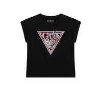 GUESS Maglietta per Bambine e Ragazze Nero 14 Anni (164cm)