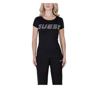 Guess - Magliette Nera Stampata Girocollo Donna - - Tops - Donna - Nero - S