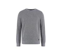 GUESS Maglione girocollo con cuciture Earle da uomo, Punto blu e bianco sale, S