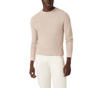 Guess Maglione Girocollo da Uomo con Cuciture Earle, Mindful And Salt White Stitch, S