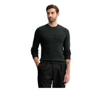Guess - Maglione Girocollo Manica Lunga con Logo 3D - - Knitwear - Uomo - Verde - 2XL