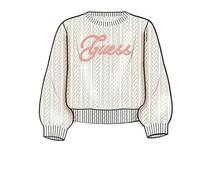 GUESS Maglione per Bambine e Ragazze Écru 4 Anni (104cm)