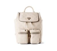 Guess Zaino per il tempo libero Manhattan II Flap Backpack Stone Logo Avorio