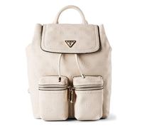 Guess Zaino per il tempo libero Manhattan II Flap Backpack Stone Logo Avorio