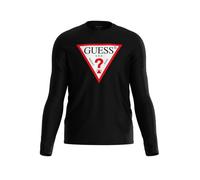 T-shirt maniche lunghe con scollo rotondo Guess Original Logo Noir XL