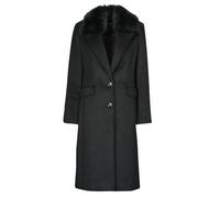 Guess Mantella NANCY FIT COAT FAUX FUR COLLAR in Nero EU S
