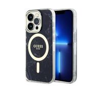 Guess Marble Case nero per Magsafe - iPhone 14 Pro Max