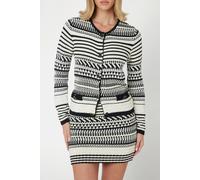 GUESS Marciano By Arianna Stitched Car Eggshell And Black Taglia: S | Cardigan Outlet | Donna | Bianco