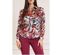 GUESS Marciano By The Icon Blouse Print Leopard Rose Button- Taglia: 46 | Magliette intime Outlet | Donna | Rosa