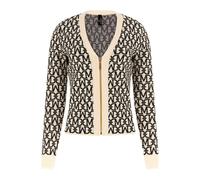 GUESS Mati Allover Jacquar Monogram Eggshell An Taglia: L | Cardigan Outlet | Donna | Bianco