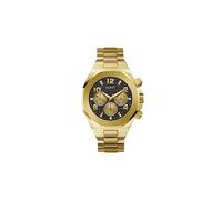 Guess Men's 46mm Watch - Black Strap Black Dial Two-Tone Case