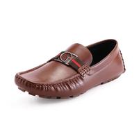 Guess Men's Askers Loafer, Cognac, 42 EU
