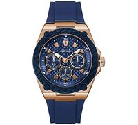 GUESS Men's Legacy 45mm Blue Silicone Band Steel Case Quartz Watch W1049G2