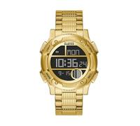 GUESS Men's Quartz Watch with Stainless Steel Strap, Gold, 22 (Model: GW0271G2)
